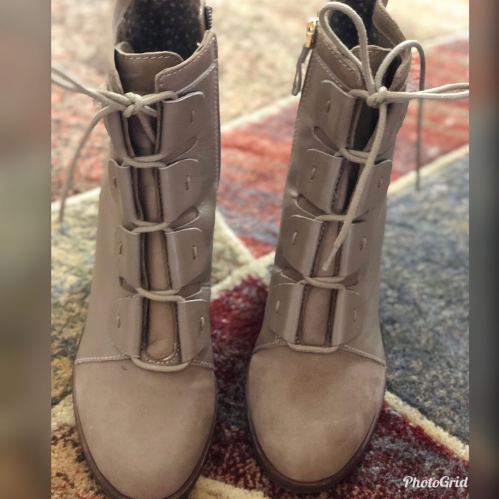 Ellen DeGeneres Leather & Suede Ankle Boots